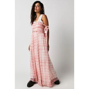 Free People Dorothy Gayle Plaid Smocked Maxi Dress
